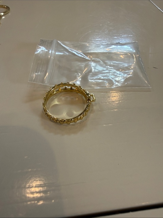 Melinda Maria Jewelry - Melinda Maria Gold zipper ring size 9